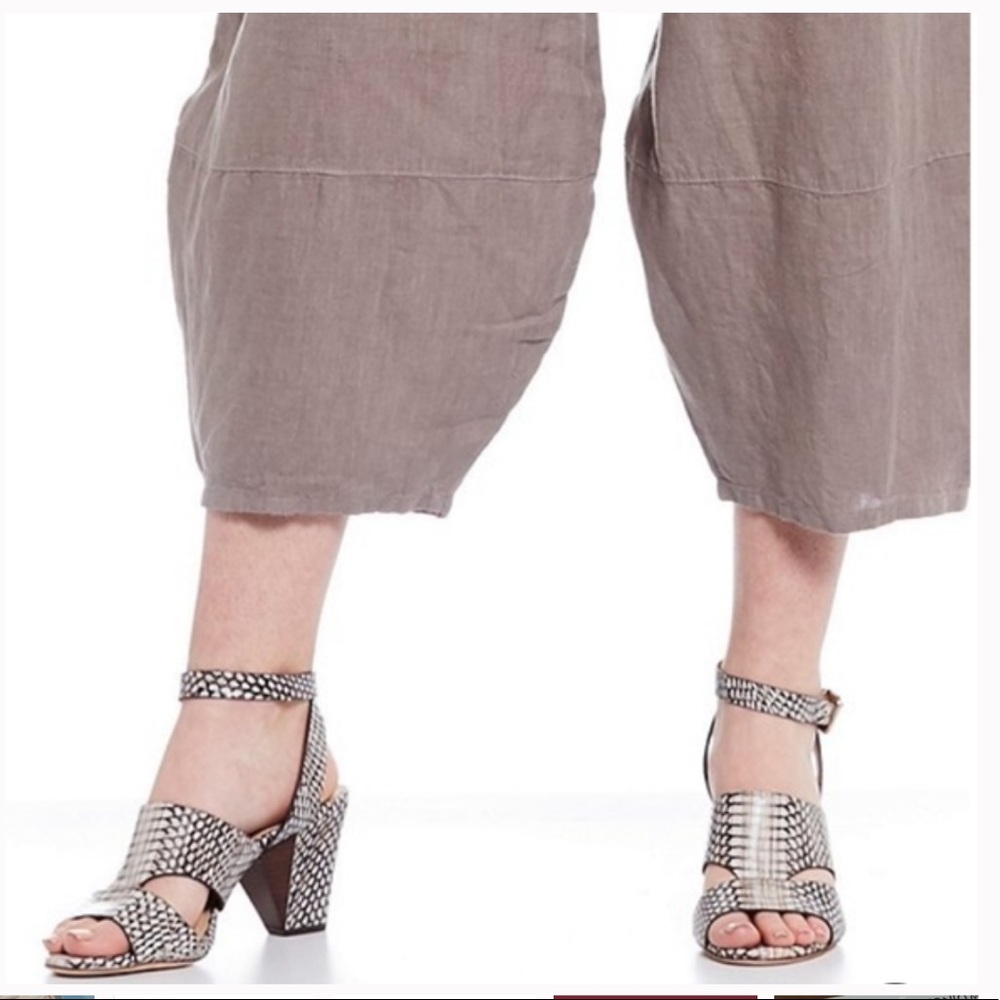 Antonio Melani Snakeskin Sandal Heels - Picture 3 of 12
